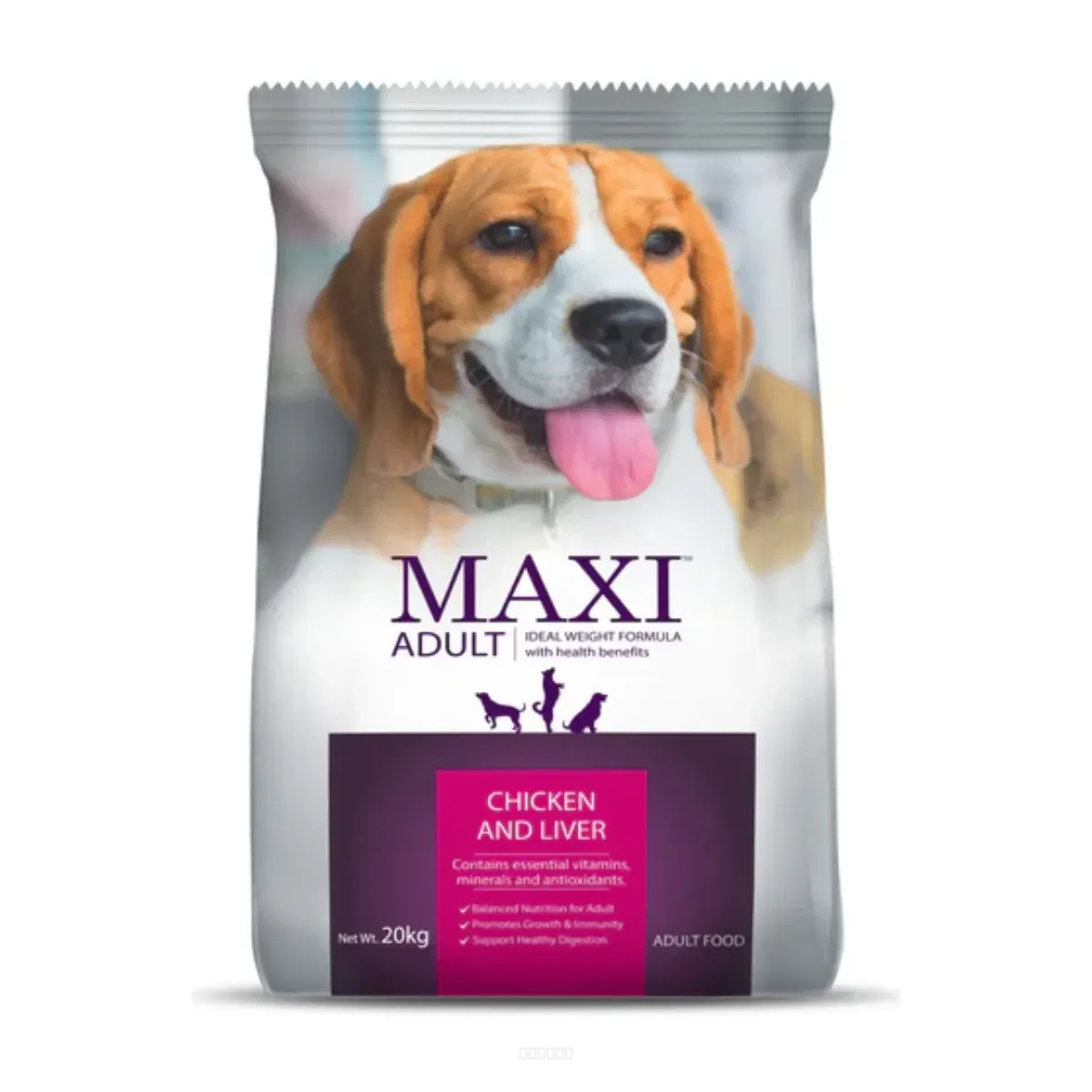 Maxi Adult Chicken and Liver Dog Dry Food